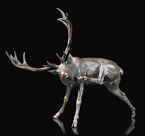 Stag Preening